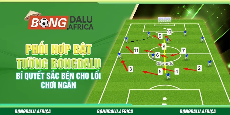 Phối hợp bật tường Bongdalu - Bí quyết sắc bén cho lối chơi ngắn